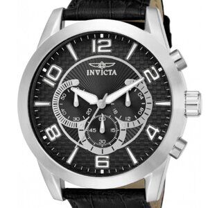 Invicta Black and Silver Men's Watch